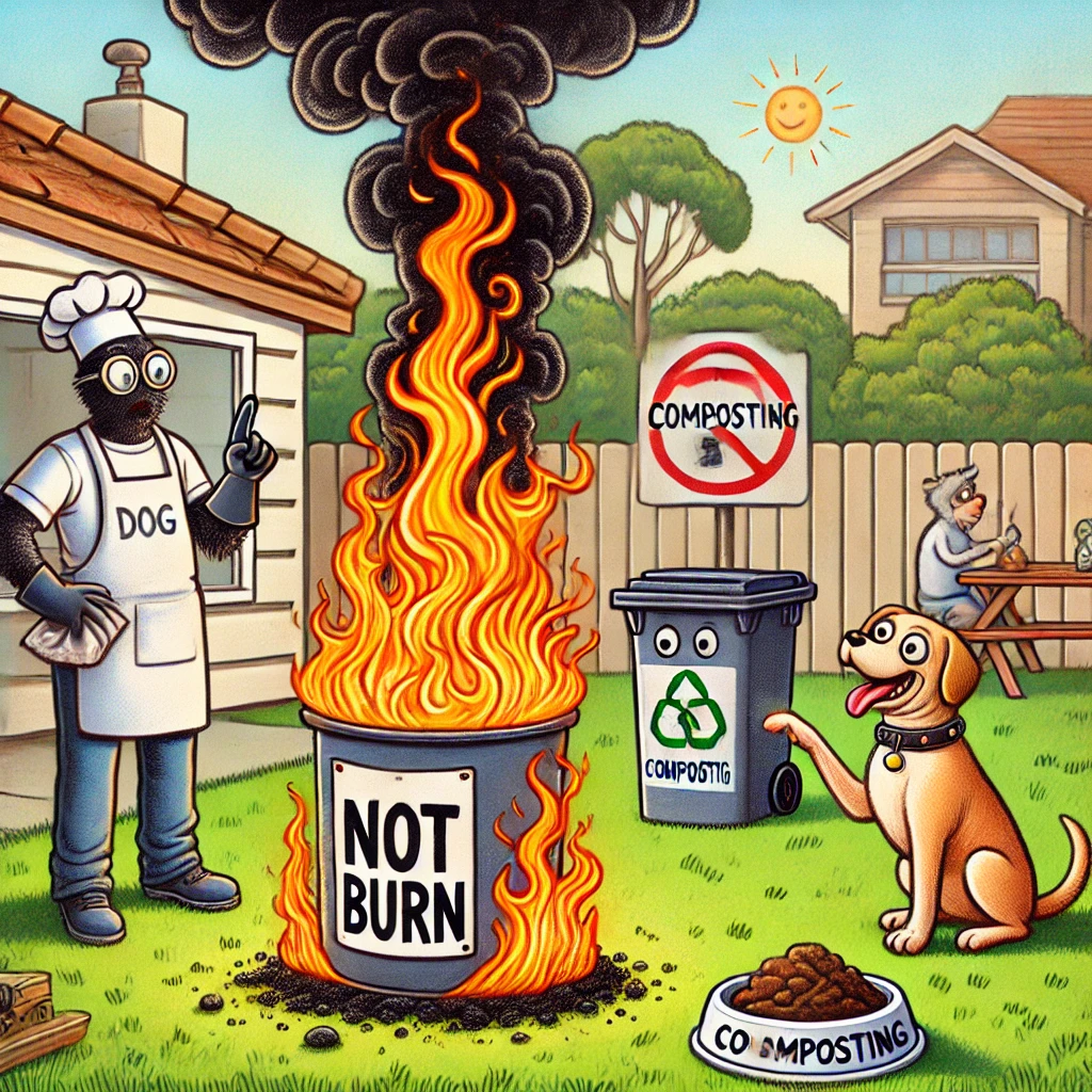 can burn dog waste: Is a bad idea?